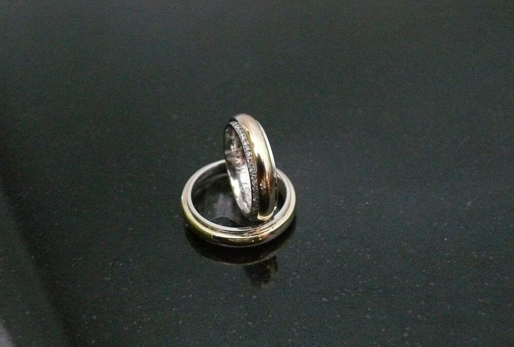 wit – geel goud met diamant