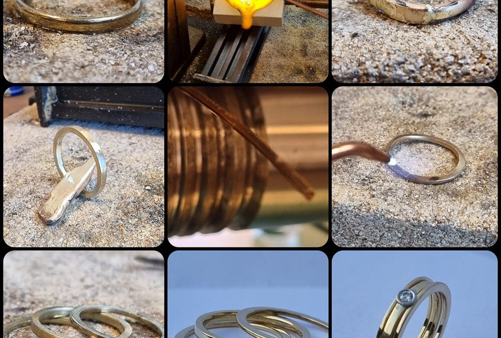 Trouwring met aanschuifringen