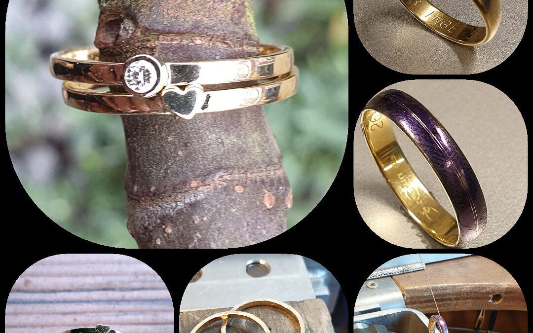 Trouwring door de midden