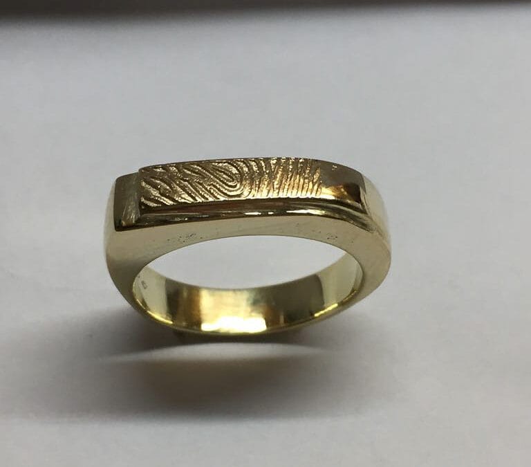 Herenring vingerafdruk